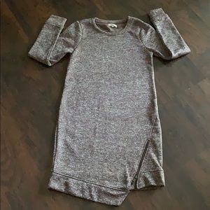 Maurices Maroon Long Sleeve Sweater Dress